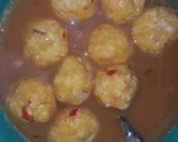A picture of step 5 of Yam balls.