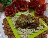 A picture of step 6 of Dryfruits chikki.