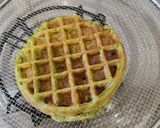 A picture of step 6 of Cheesy Veggie Moong Waffle Bites.