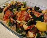 A picture of step 5 of Easy chicken tray bake.
