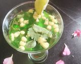 A picture of step 3 of Mint jal jeera.