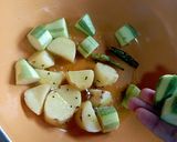 A picture of step 3 of Morich Jhol/ Thakurbarir Ranna/veg recipe.