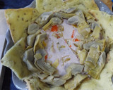 Foto del paso 2 de la receta: Pastel crujiente de pan de maíz con alcachofas