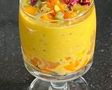 A picture of step 5 of Mango 🥭 Ice Apple (Tadgola) Basundi.