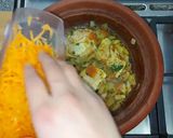Une image de l'étape 3 de Tajine au veau à compagnie des légumes.