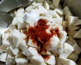 A picture of step 3 of Masala Idli.