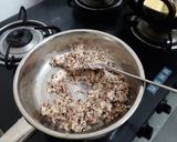 A picture of step 6 of Rajma burfi.