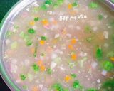 Hình bước làm 4 của món Súp tôm,mực,thịt băm và rau củ