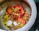A picture of step 3 of Knol Khol Masala Subzi.