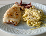 Foto del paso 5 de la receta: Calamar a la plancha con tallarines
