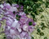 A picture of step 3 of Moong Dal Vada.