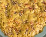 A picture of step 5 of Makke ka dhokla.