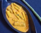 A picture of step 5 of Drumsticks sabji.