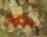 A picture of step 4 of Beef chilli garlic khrahi.