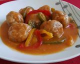Foto del paso 12 de la receta Albóndigas en salsa de tomate con pimientos