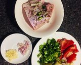 Hình bước làm 1 của món Cá Điêu Hồng Om Dưa Cải