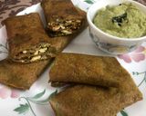A picture of step 7 of Stuffed Whole Moong Dal Dosa.