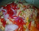 A picture of step 6 of #Jollof rice contest#.