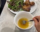 A picture of step 2 of Petite Herb Leaf Honey Salad Rolls.