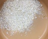 Foto del paso 1 de la receta: Alfajor de coco y avena saludable relleno de dulce de membrillo!