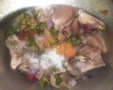 A picture of step 5 of Black chicken masala.