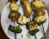 A picture of step 3 of Grilled Mushroom Tikka.