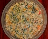 A picture of step 2 of Mike's Hot & Creamy Seafood Artichoke Spinach Dip.