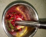 A picture of step 1 of Pomegranate mojito.