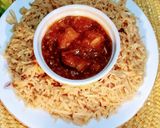 A picture of step 4 of Chicken manchurian.