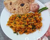 A picture of step 7 of Zunka/Jhunka - A Signature Maharashtrian Dish.