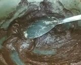 A picture of step 3 of Chocolate burfi using parle g biscuit 🍪.