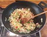 A picture of step 3 of Coconut & Lime Dhal with Aubergines & Peppers.