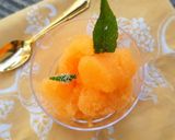 Une image de l'étape 5 de Sorbet au melon.