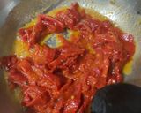 Foto del paso 6 de la receta: Piquillo rellenos de pechuga de pollo con jamón dulce y queso