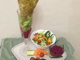 Verity of Falafels with beetroot hummus #zoomfalafel#vegan