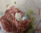 A picture of step 1 of Beef kofta curry (meat balls).
