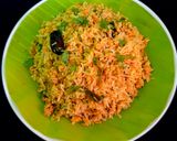 A picture of step 7 of South Indian style egg rice.