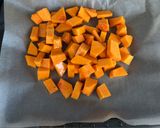 A picture of step 2 of Roast squash and sage soup - vegan.