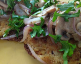 Foto del paso 3 de la receta: Tortitas de garbanzos con avena y salteado de champiñones  con Agua de mar