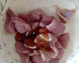 รูปขั้นตอนการทำที่ 1 ของ ราดหน้าหมูหมัก เส้นบุก คลีน