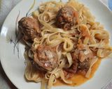 Foto del paso 7 de la receta: Fideos con albóndigas (La Dama y el Vagabundo)