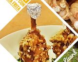 Foto del paso 12 de la receta Pollo en Tempura de Almendra y Pistacho con Rúcula frita