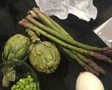 Foto del paso 1 de la receta Menestra de verduras rápida y de temporada con hierbas frescas