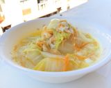 A picture of step 2 of Vermicelli Soup With Napa Cabbage And Eggs.