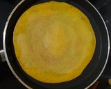 A picture of step 7 of Stuffed Moong dal chilla.
