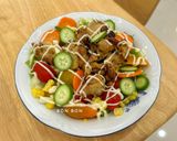 Hình bước làm 4 của món Salad Dưa Leo Gà Nướng