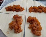 Foto del paso 4 de la receta: Triángulos de hojaldre con piña y mango