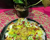 A picture of step 5 of Crispy chatpata Leftover Rori Chaat.