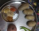 A picture of step 1 of Aloo ka paratha.