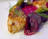 A picture of step 13 of Cod and beetroots.